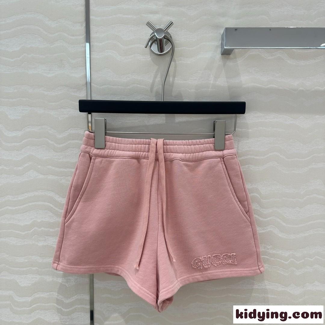 カジュアル コットン ショートパンツ グッチ パンツ コピー ピンク-0