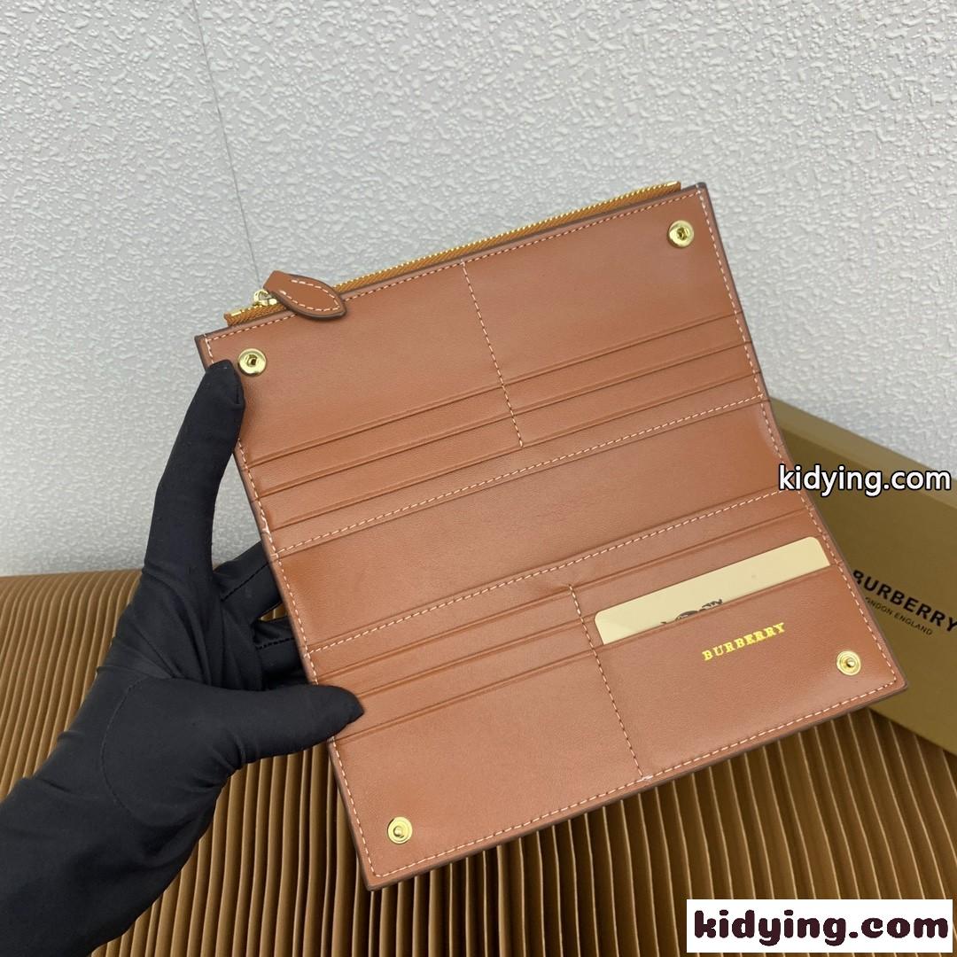 ラージ チェック バイフォールドウォレット バーバリー 財布 コピー ブラウン-4