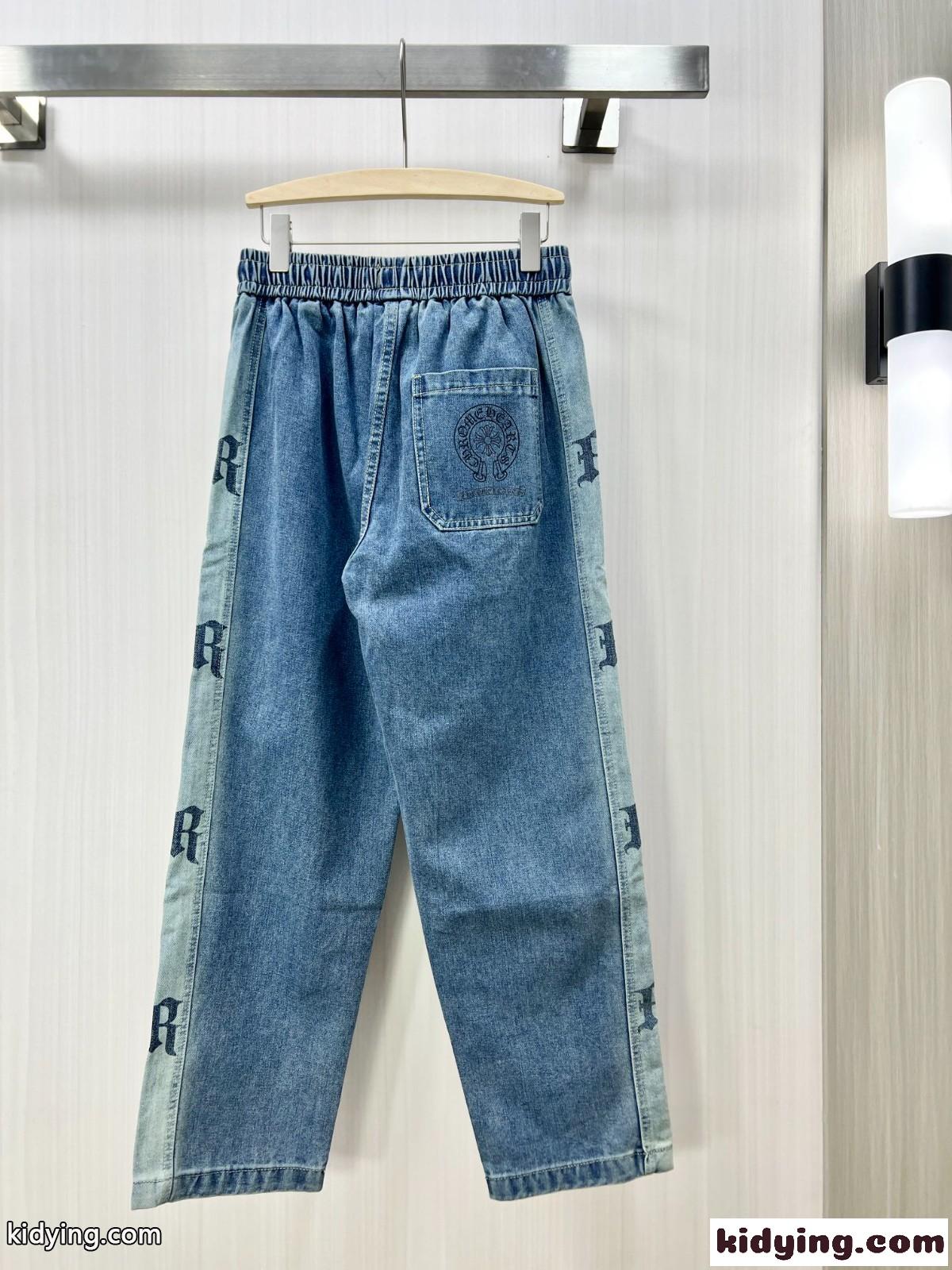 カジュアル ゆったり デニムパンツ クロムハーツ ジーンズ コピー メンズ-0
