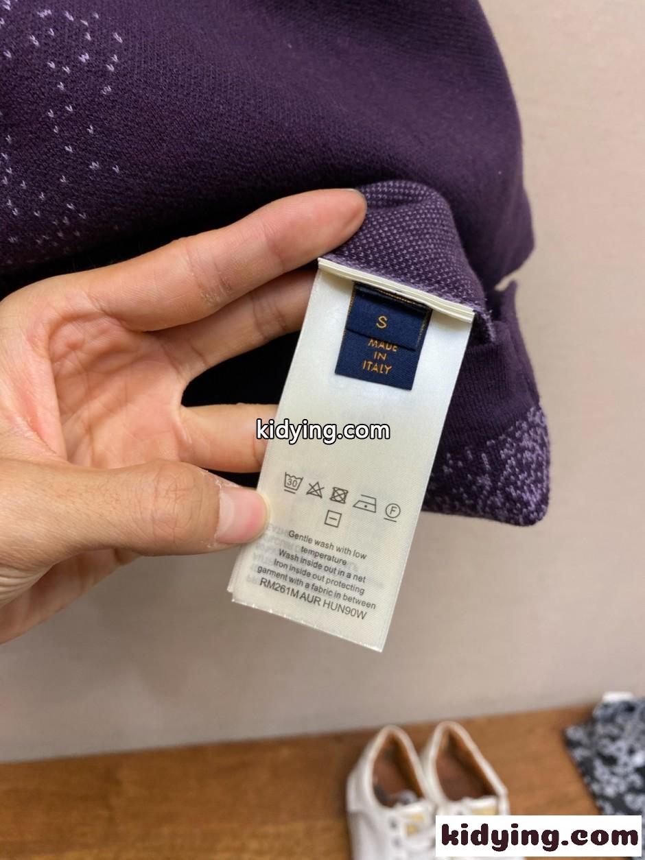 モノグラム ジャカード ショートスリーブクルーネック ルイ・ヴィトン Tシャツ コピー-4