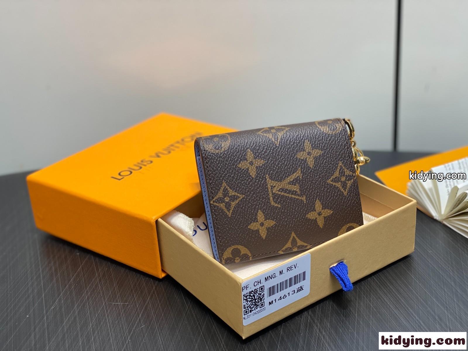 M14613 ウォレット・LV チャーム ルイヴィトン スーパーコピー 二つ折り財布-2