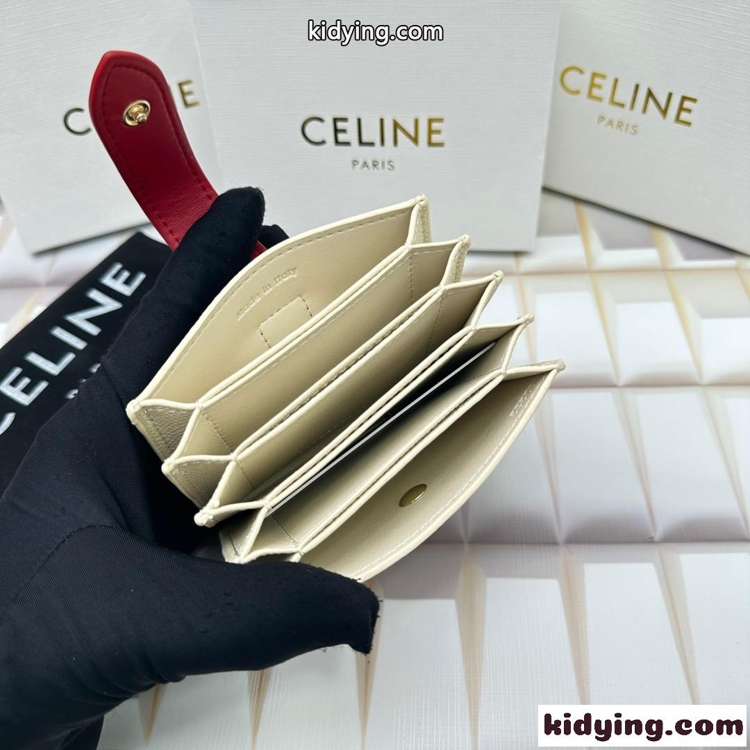 人気 セリーヌ CELINE アコーディオン カードホルダー コピー ロゴ-3
