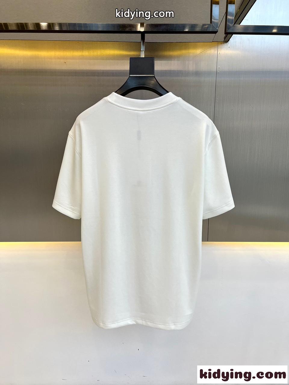 定番 カジュアル コットンジャージ 半袖Tシャツ モンクレール Tシャツ コピー ホワイト-4
