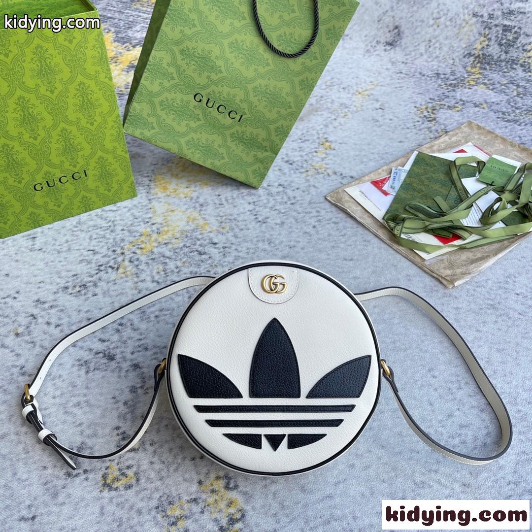 グッチ バッグ コピー お洒落 可愛い adidas x Gucci&〔オフィディア〕ショルダーバッグ ホワイト-1