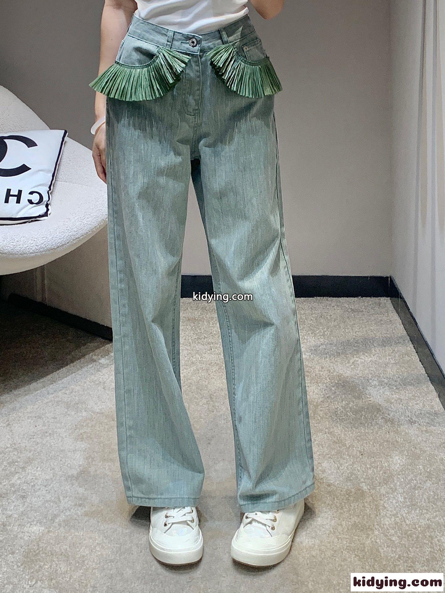 ブーツカット ジーンズ ロエベ パンツ コピー デニムパンツ-4