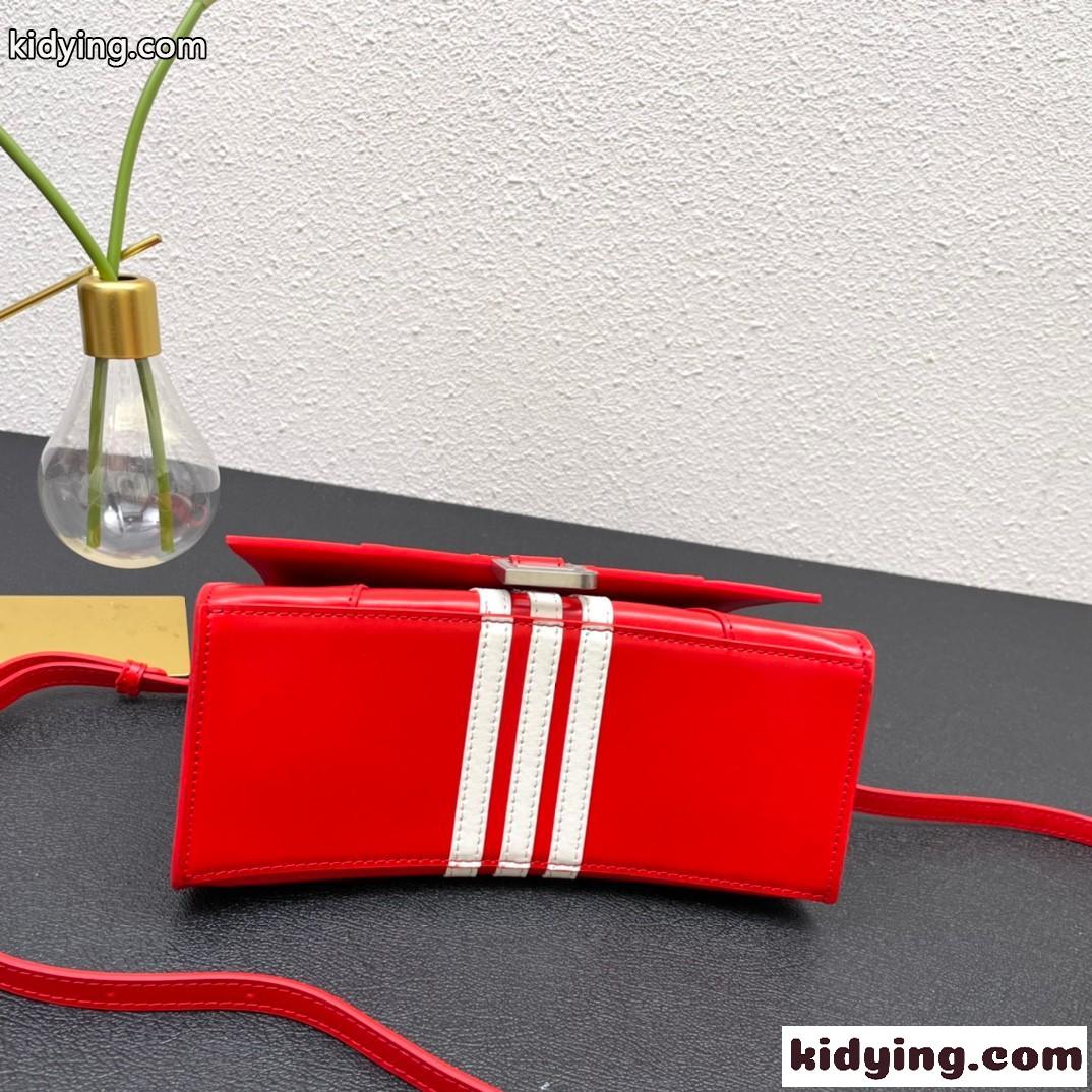 BALENCIAGA x ADIDAS 人気 HOURGLASS ハンドバッグ バレンシアガ バック コピー レッド-3