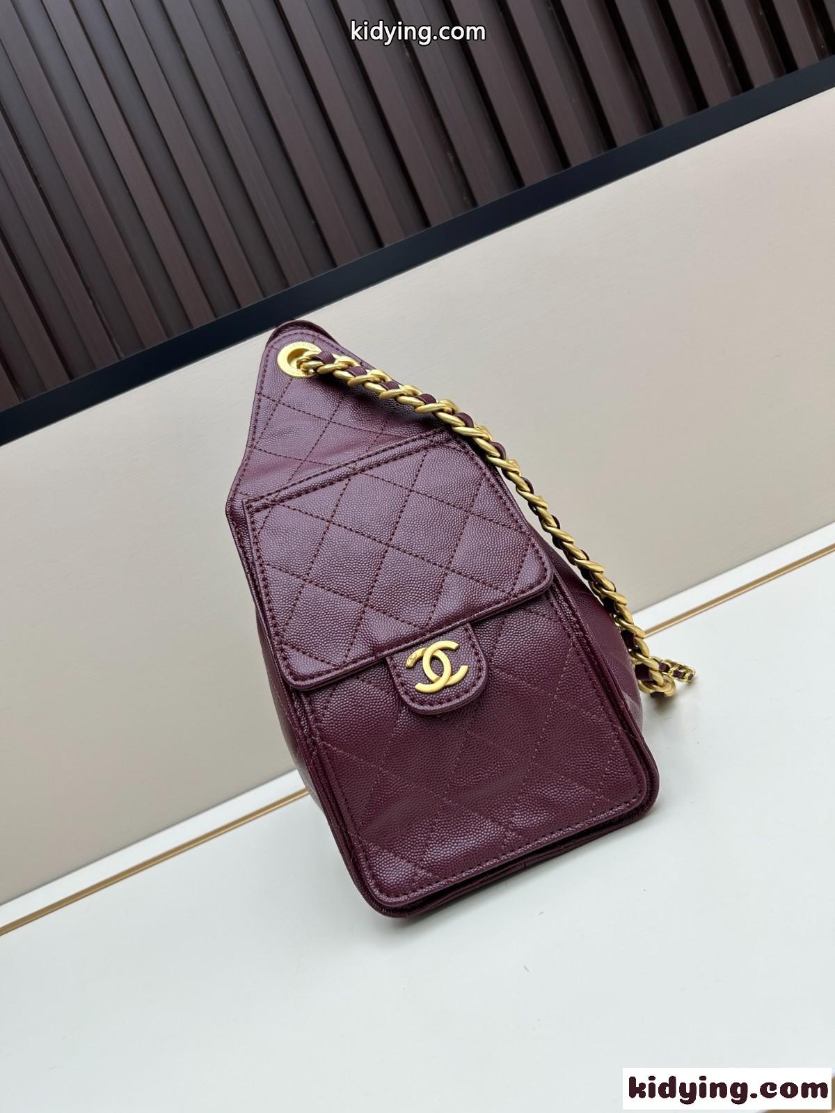 CHANEL25 ホーボーバッグ スモール シャネル バッグ コピー ワイン-0