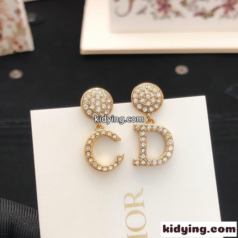 CDシグネチャー パヴェクリスタル ピアス クリスチャン・ディオール イヤリング 偽物-4
