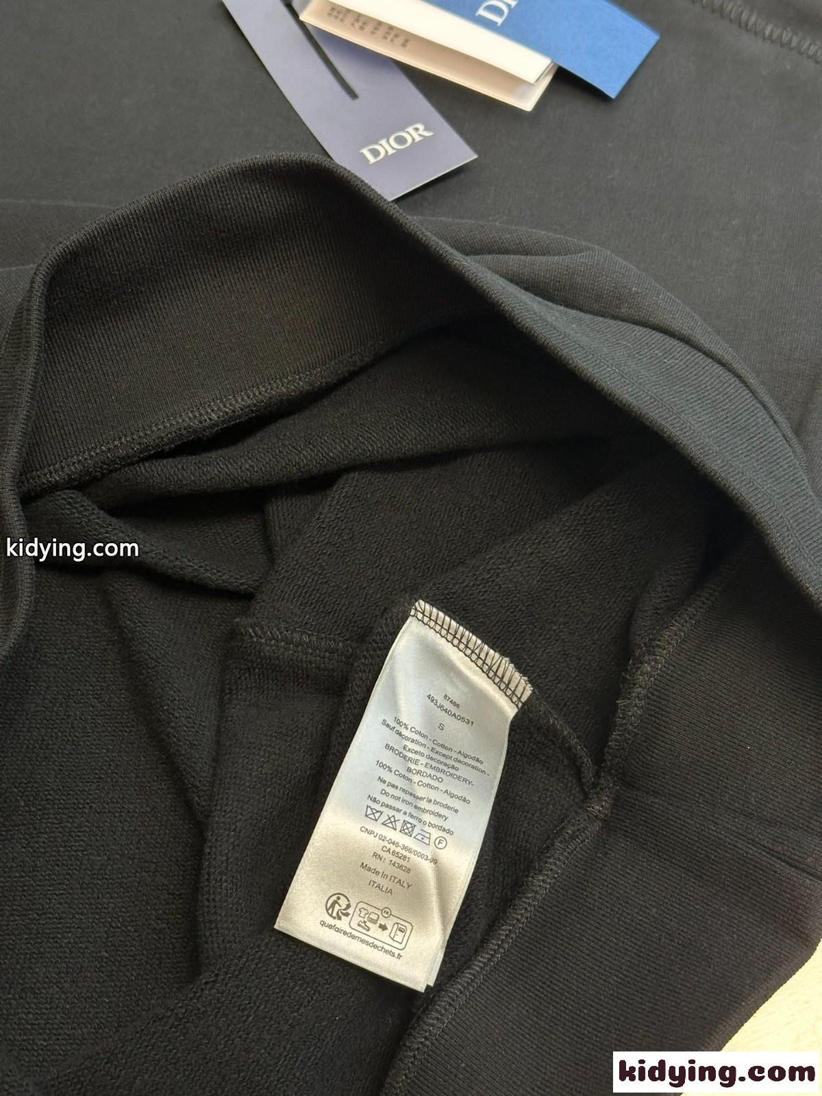 DIOR AND STONE ISLAND スウェットシャツ クリスチャン・ディオール Tシャツ コピー ブラック-4