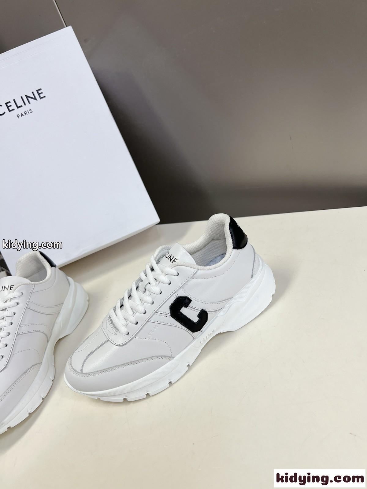 CELINE ランナー CR-02 レースアップ ロースニーカー セリーヌ スニーカー コピー-1