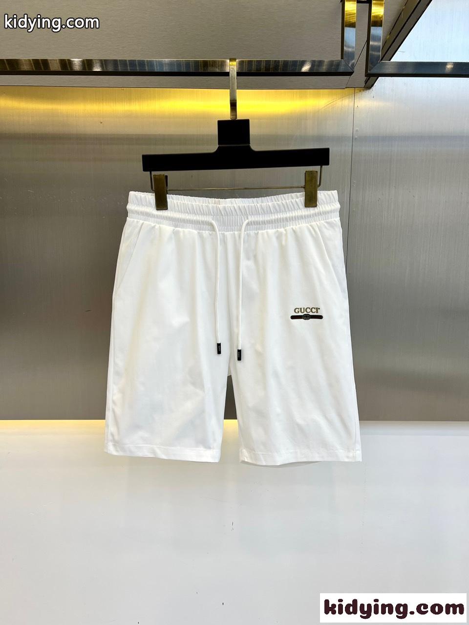 シンプル ロゴ入り ショートパンツ グッチ パンツ 偽物 メンズ ホワイト-1