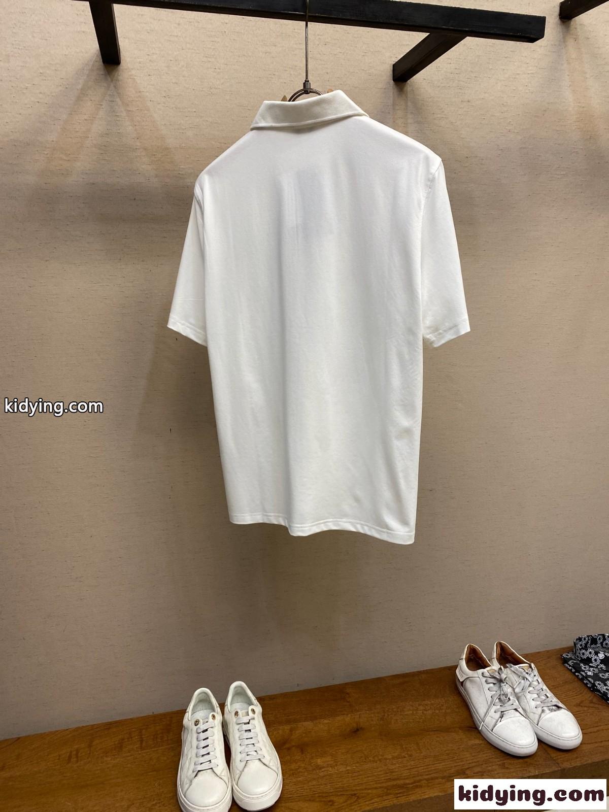DIOR AND HYLTON NEL ポロシャツ クリスチャン・ディオール Tシャツ コピー ホワイト-1