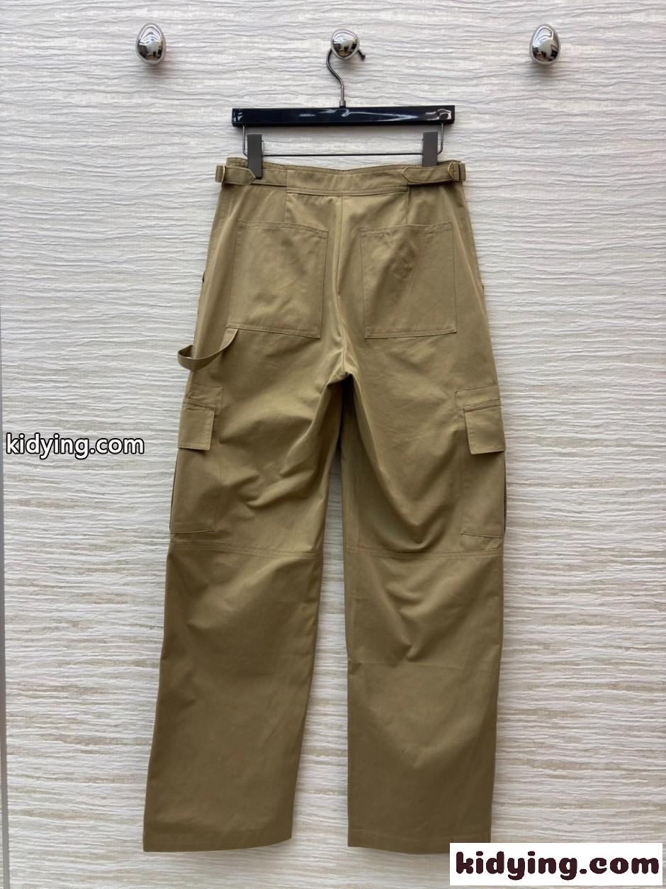 ワイドレッグ カーゴパンツ ルイ・ヴィトン パンツ コピー コットン-3