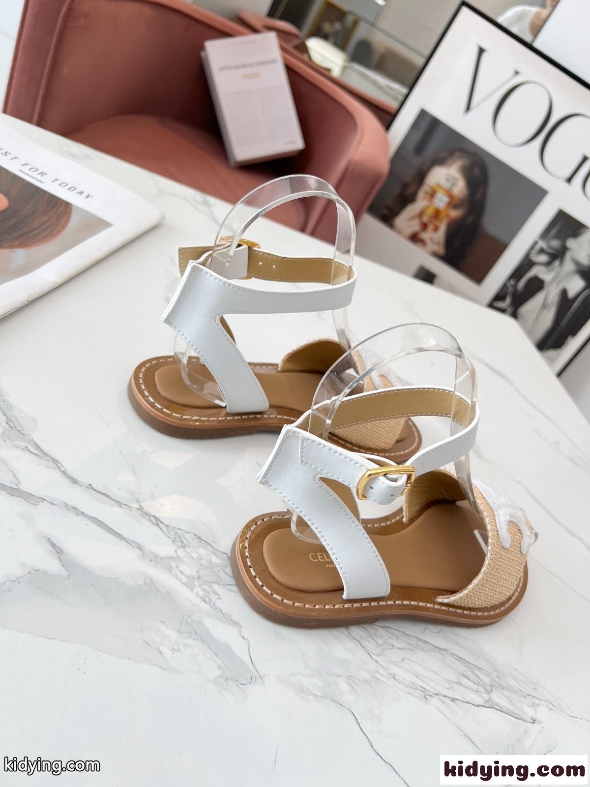 セリーヌ サンダル コピー レディース CELINE リンピア フラット ストラップサンダル-1