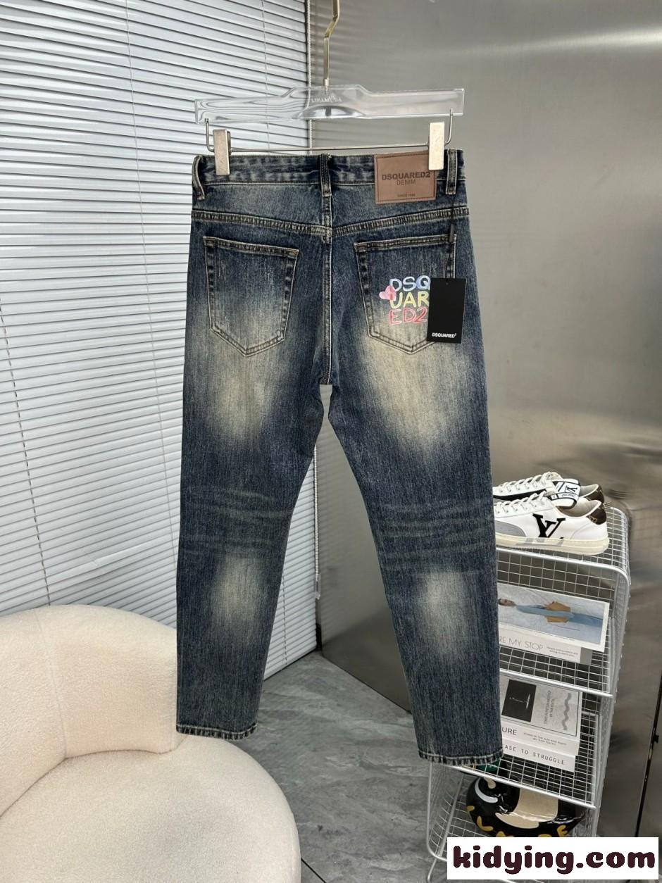 ディースクエアード ジーンズ 偽物 ストリート ストレッチ デニムパンツ-2