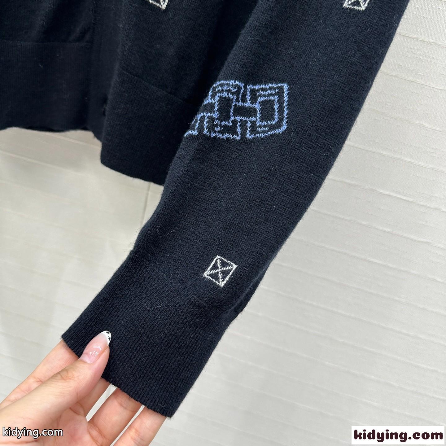エルメス ニット コピー 大人 可愛い Vネックカーディガン トップス-3