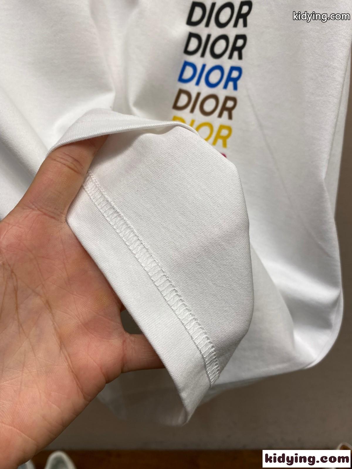人気 おしゃれ ロゴ入り クリスチャン・ディオール Tシャツ コピー 半袖Tシャツ ホワイト-3