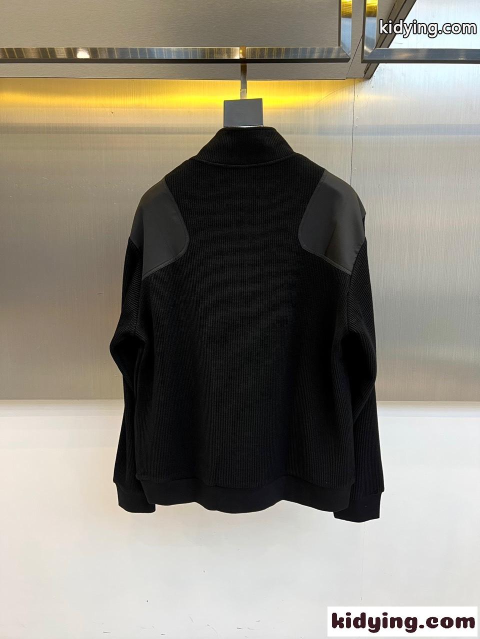 カジュアル 上品 ハーフジップ ニット プルオーバー プラダ セーター 偽物-4