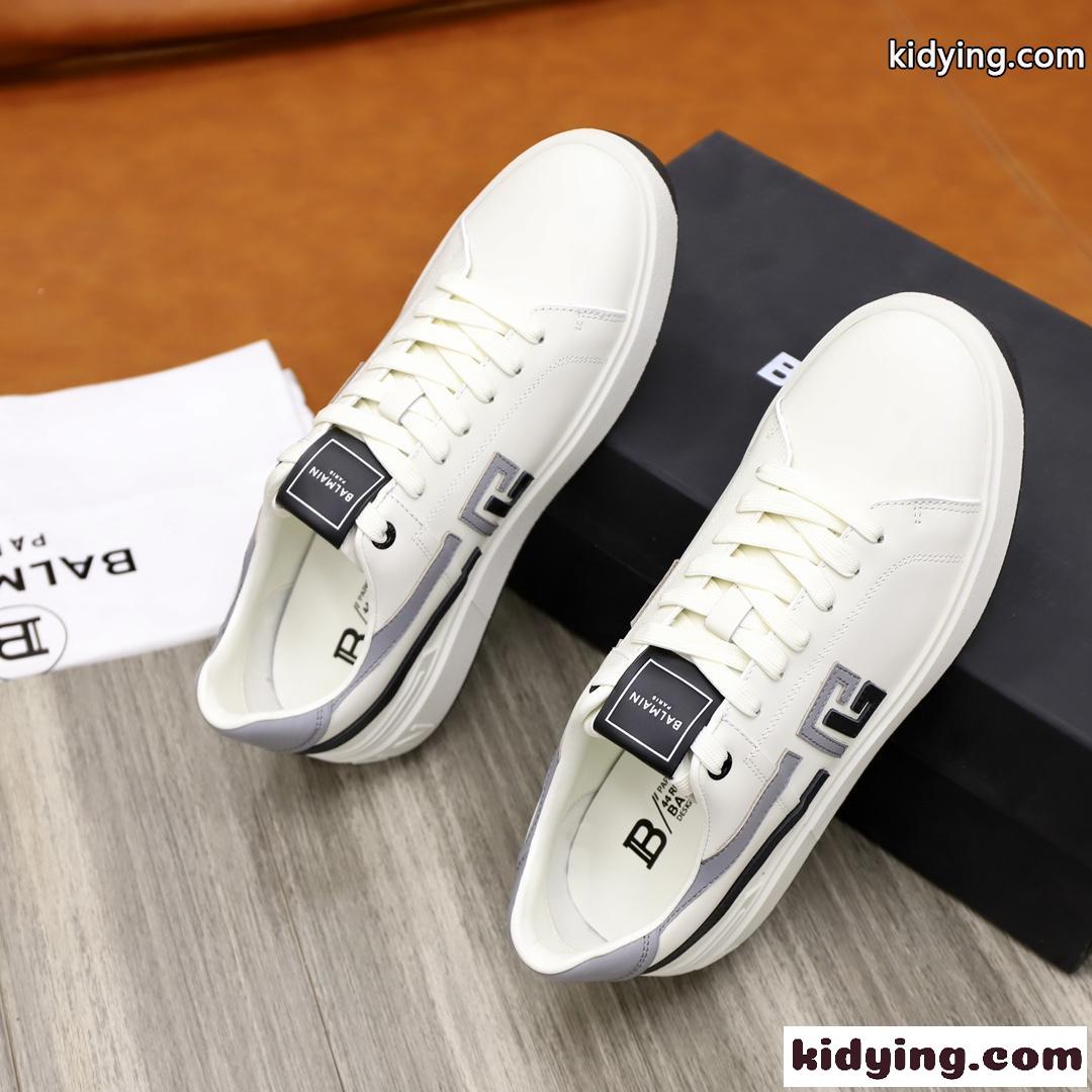 B-Court レザー スニーカー バルマン スニーカー コピー メンズ 人気-2