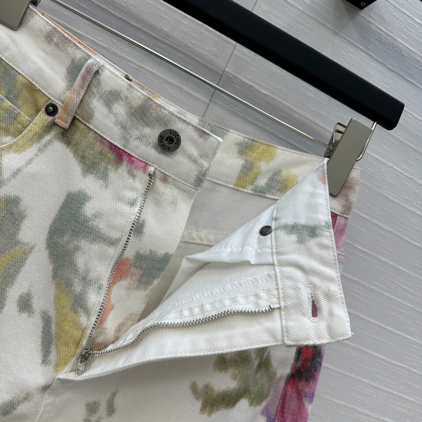 お洒落 プリント デニムパンツ ロエベ ジーンズ コピー レディース-1
