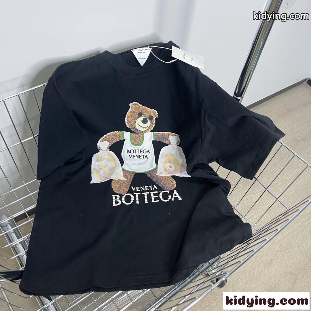 4色あり ゆったり プリント ボッテガヴェネタ 半袖tシャツ コピー カジュアル おしゃれ レディース トップス-3