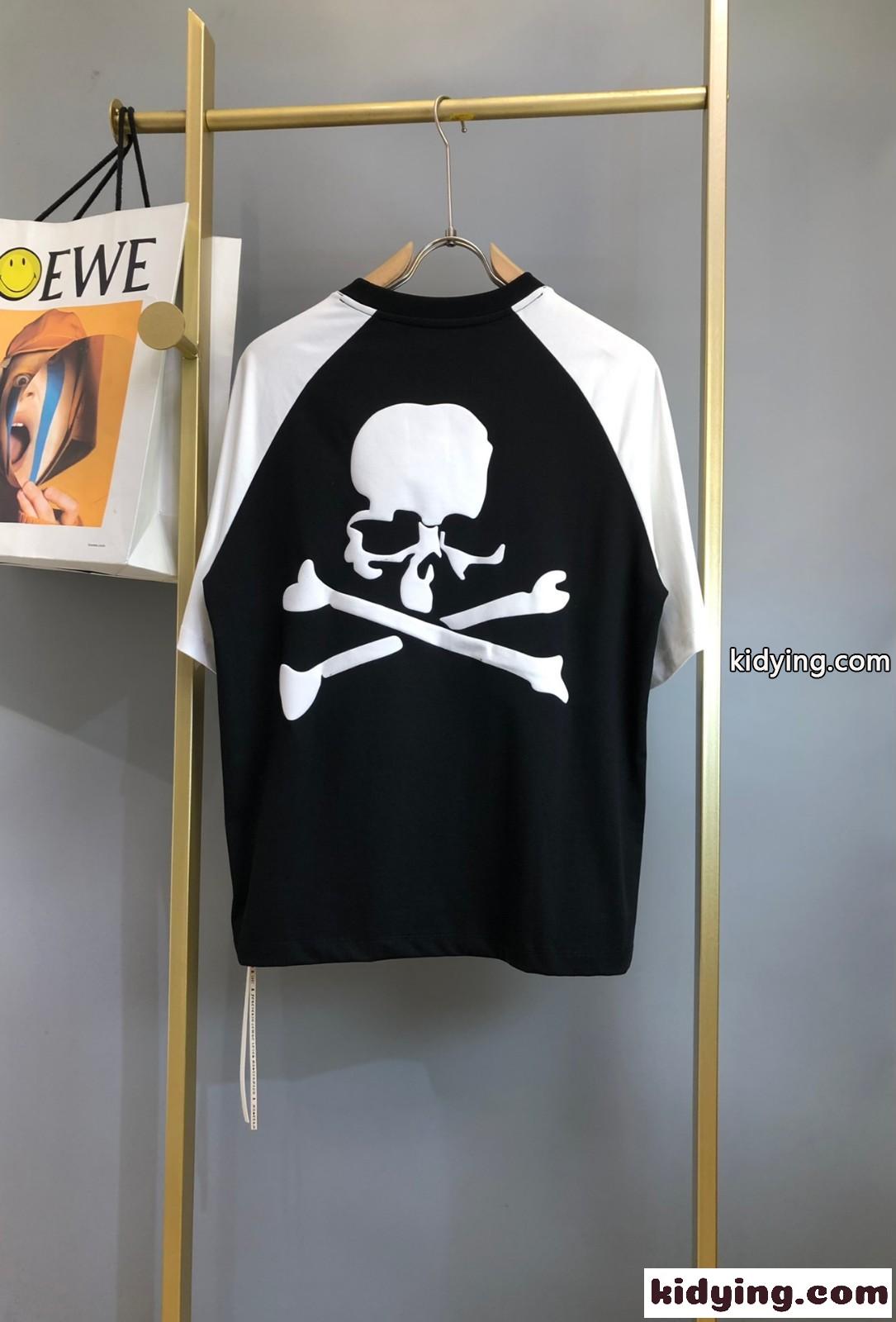 カジュアル 着心地いい 配色 クルーネック 半袖Tシャツ マスターマインド・ジャパン Tシャツ コピー-1