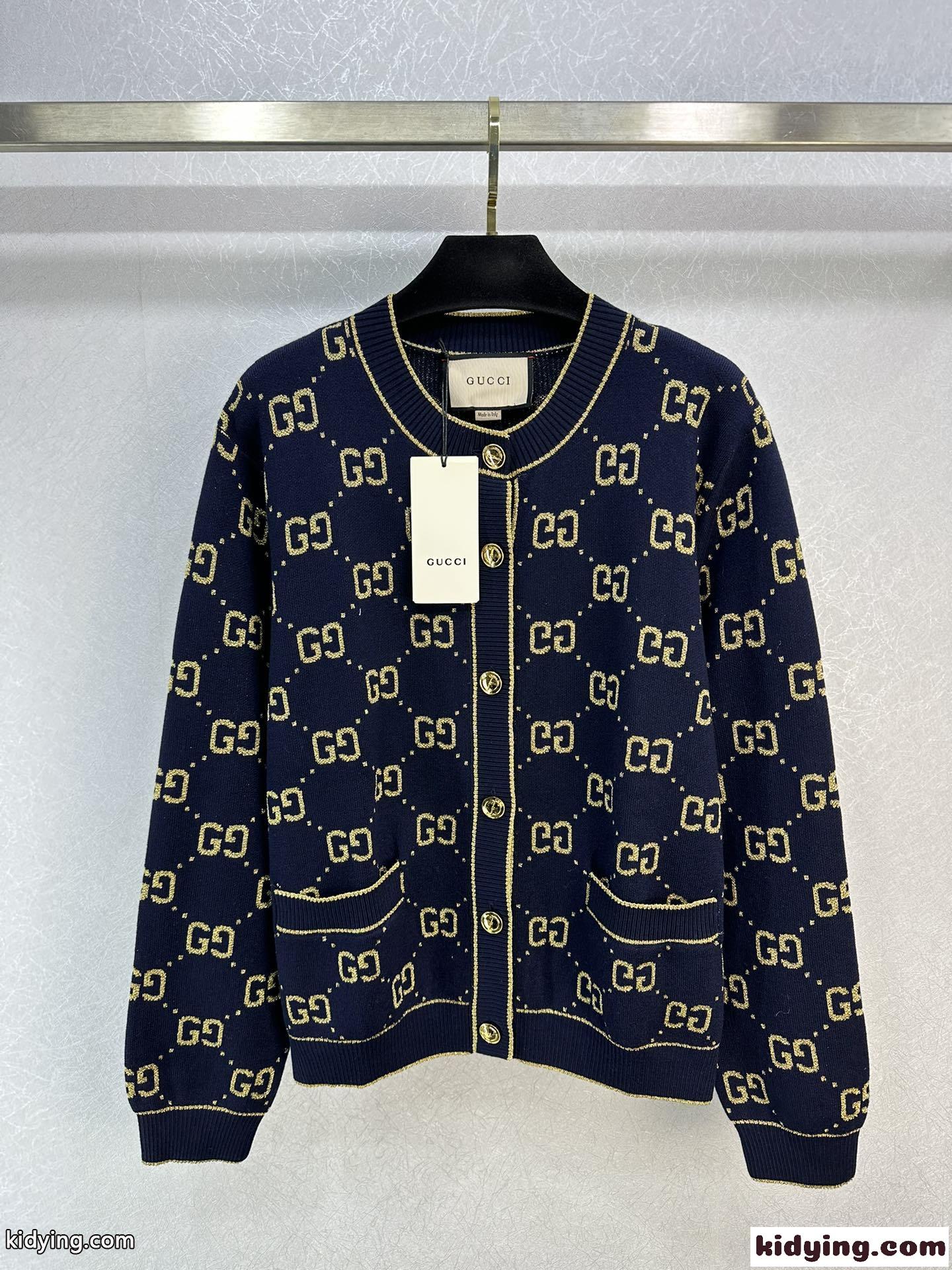 定番 人気 GGジャガード グッチ ニット コピー ウール＆カシミヤ カーディガン-2
