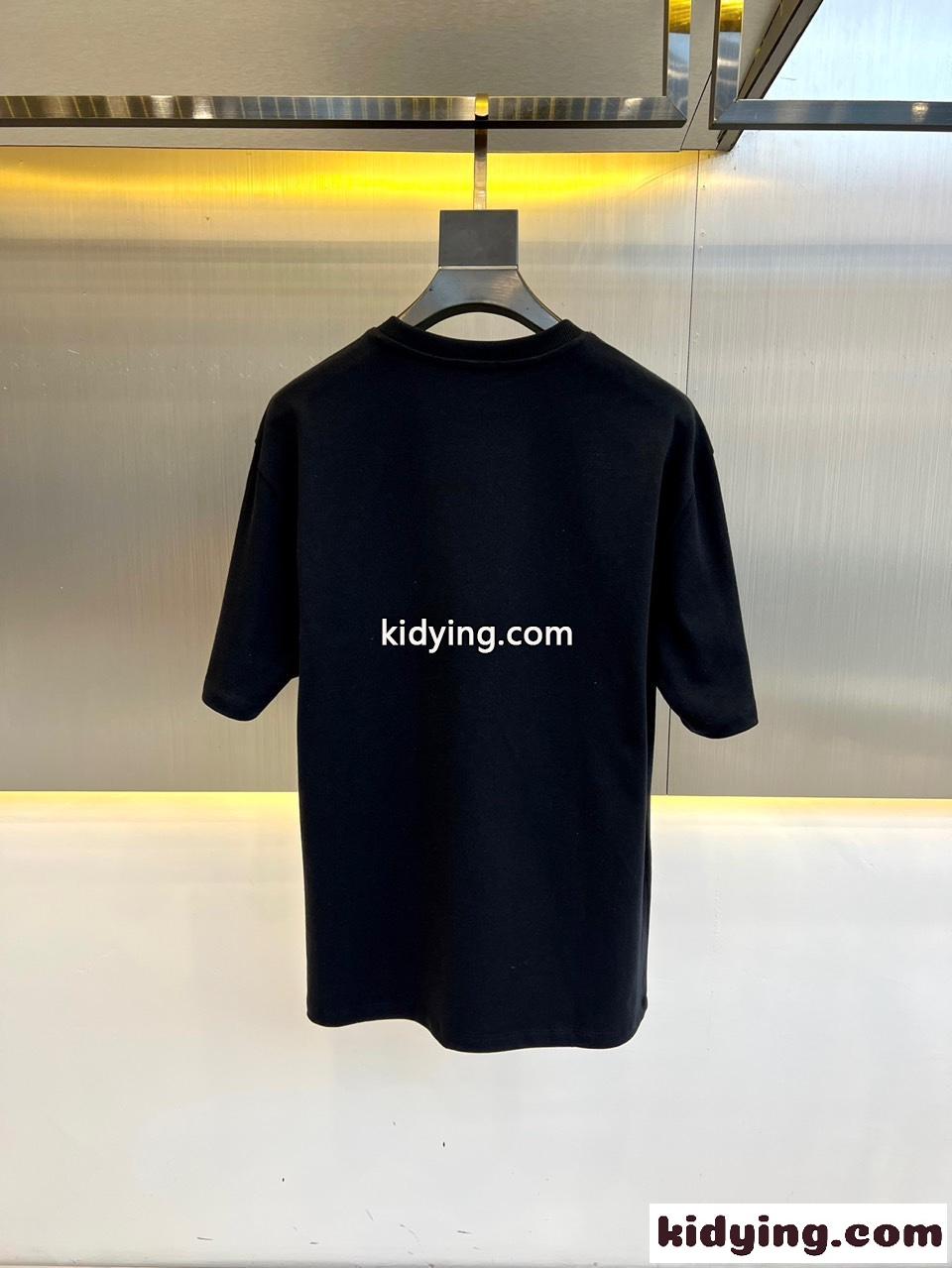 定番 カジュアル コットン 半袖Tシャツ クリスチャン・ディオール Tシャツ コピー ネイビー-4