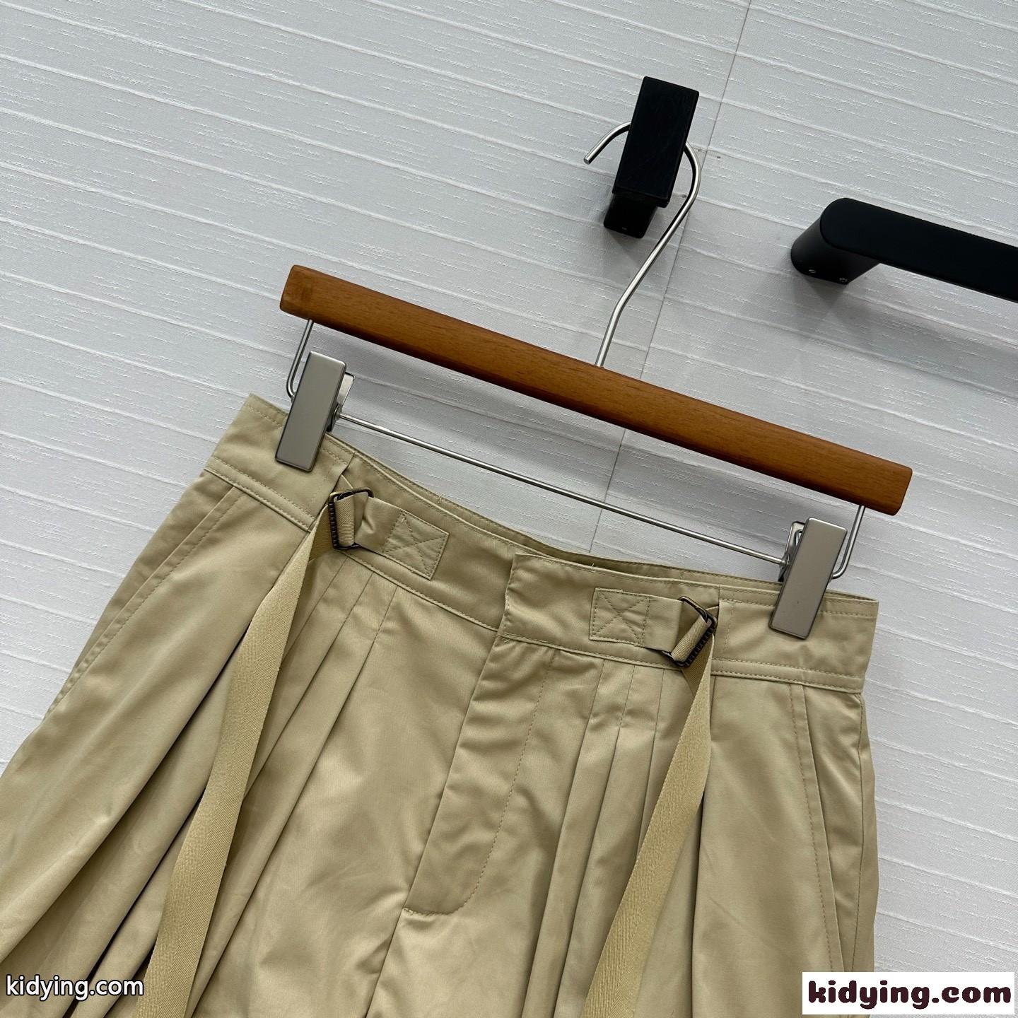 コットン ミニ バルーンショートパンツ クロエ パンツ コピー カーキ-1