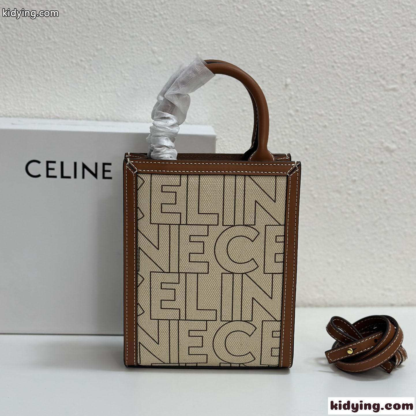 CELINE ミニ バーティカル カバ トートバッグ セリーヌ バッグ コピー プリント-0