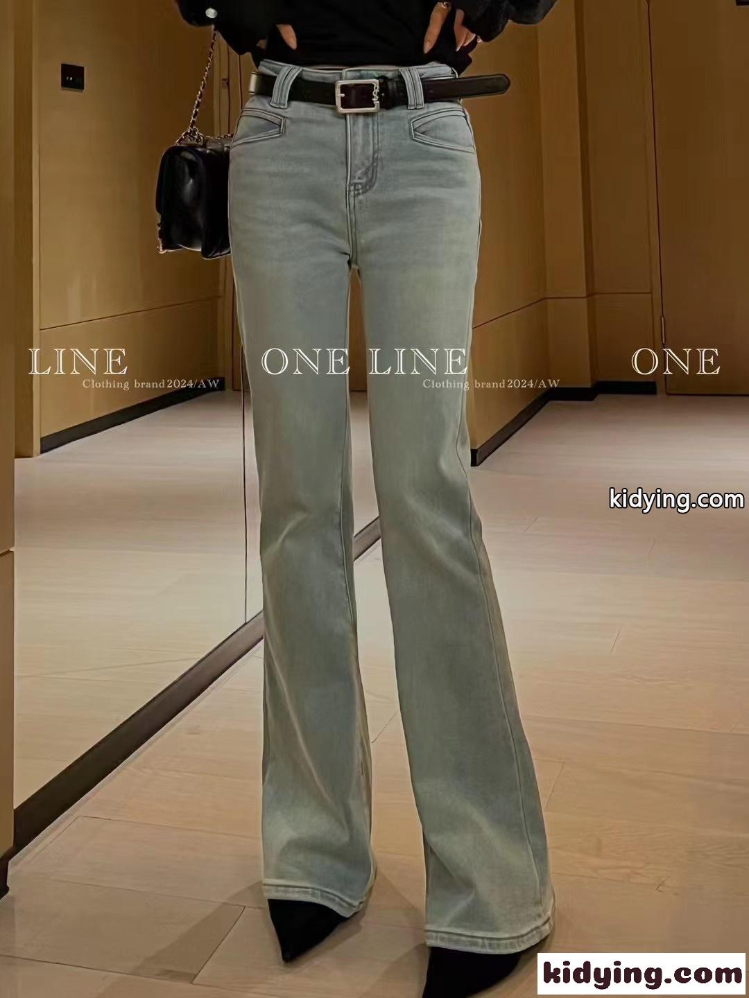 YSL イブ サン ローラン ズボンスーパーコピー デニム素材 ジーンズ レディース 美脚 多色可選-0