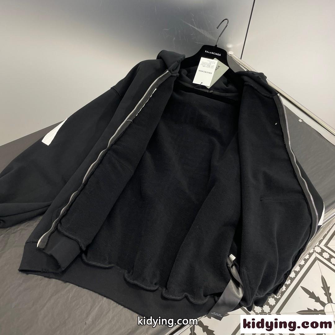 BALENCIAGA x Archive ジップアップ フーディー バレンシアガ パーカー コピー-3