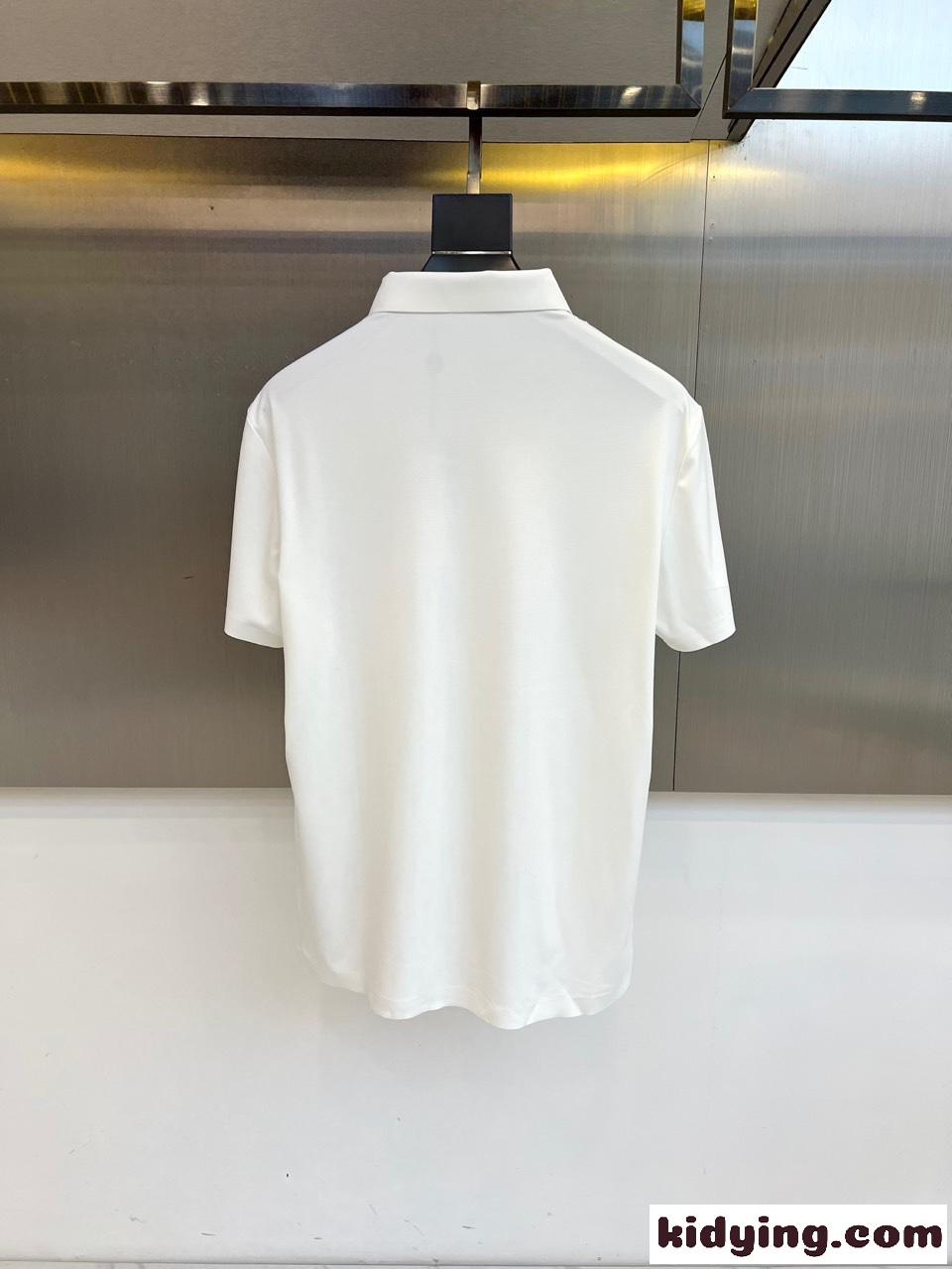 洗練された コットンピケ ポロシャツ モンクレール Tシャツ 偽物 ホワイト-3