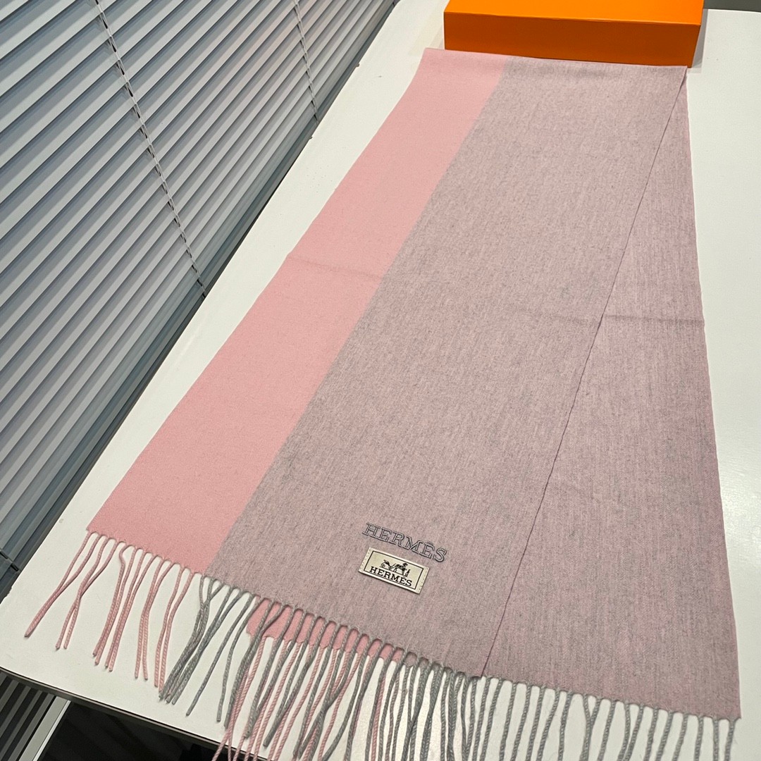 エルメス スカーフ コピー クラシック ユニセックス カシミヤ マフラー 35x200cm-3