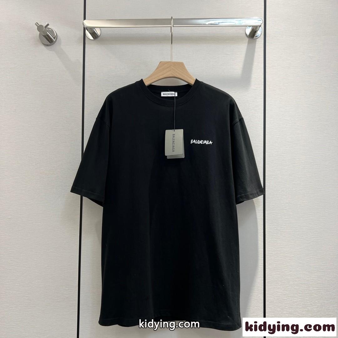 シンプル ロゴ プリント お洒落 バレンシアガ 半袖tシャツ コピー カジュアル ゆったり 春夏人 気 トップス-3