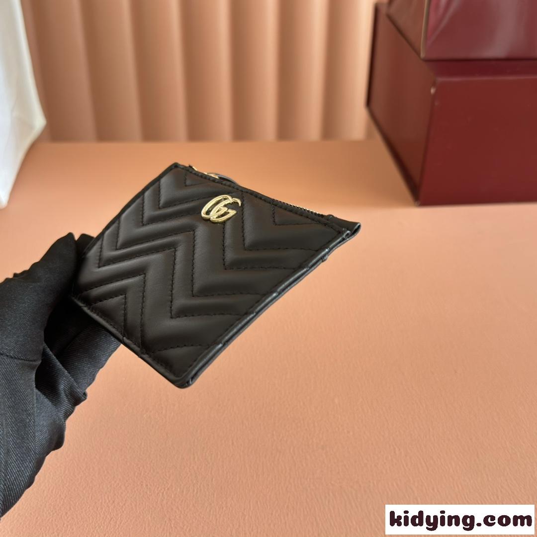 人気 ダブルG キーケース グッチ 財布 スーパーコピー 837747 ブラック-3
