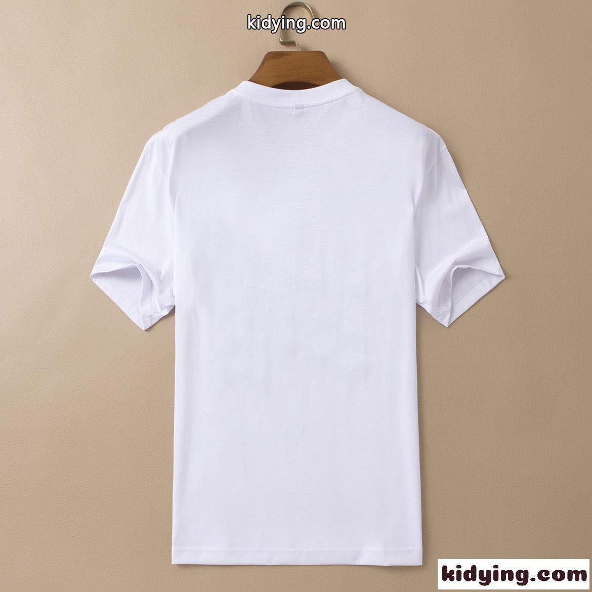 アルマーニ tシャツ コピー クルーネック 半袖 春夏 着心地いい シンプル ロゴ プリント おしゃれ トップス-1