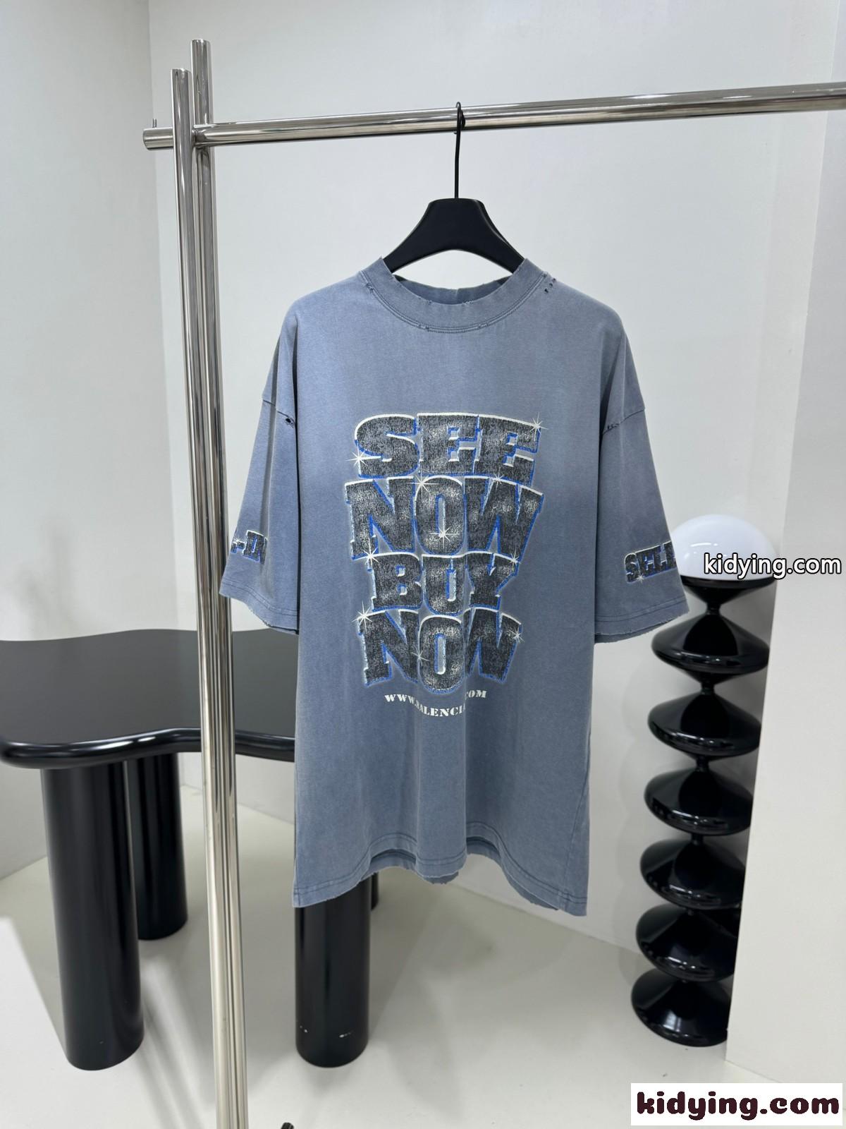SNBN 半袖Tシャツ ラージフィット バレンシアガ Tシャツ コピー-0