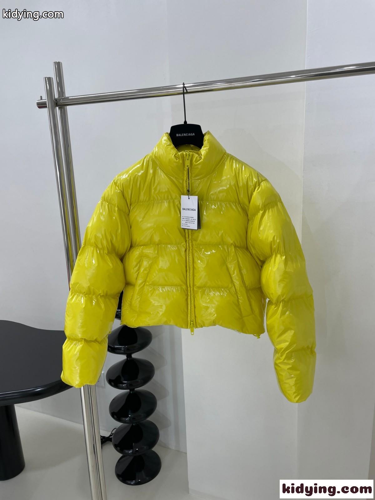 人気 SHRUNK PUFFER ジャケット バレンシアガ ダウンジャケット コピー イエロー-1