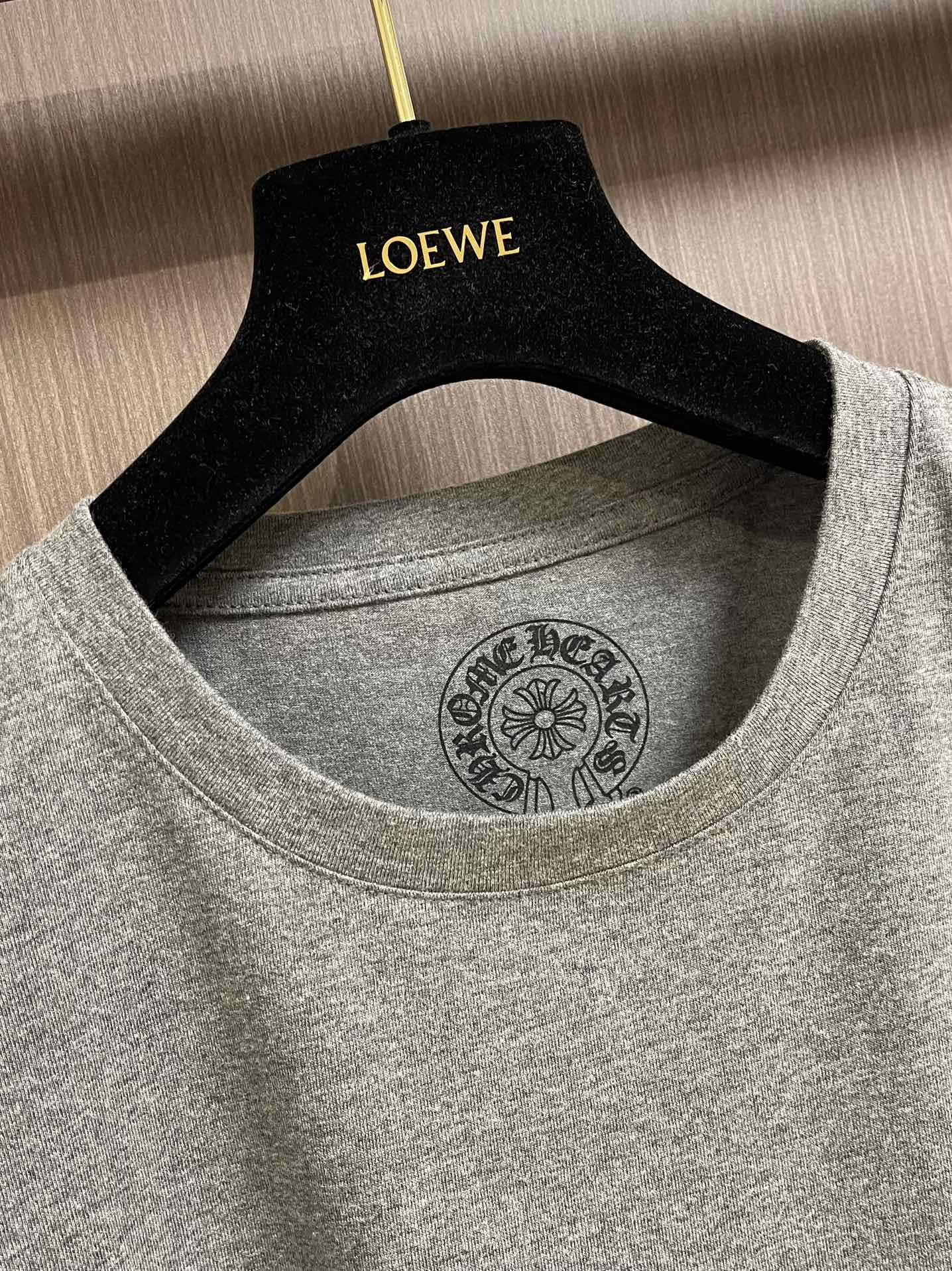 クロムハーツ Tシャツ コピー 半袖 シンプル カジュアル プリント クルーネック-0
