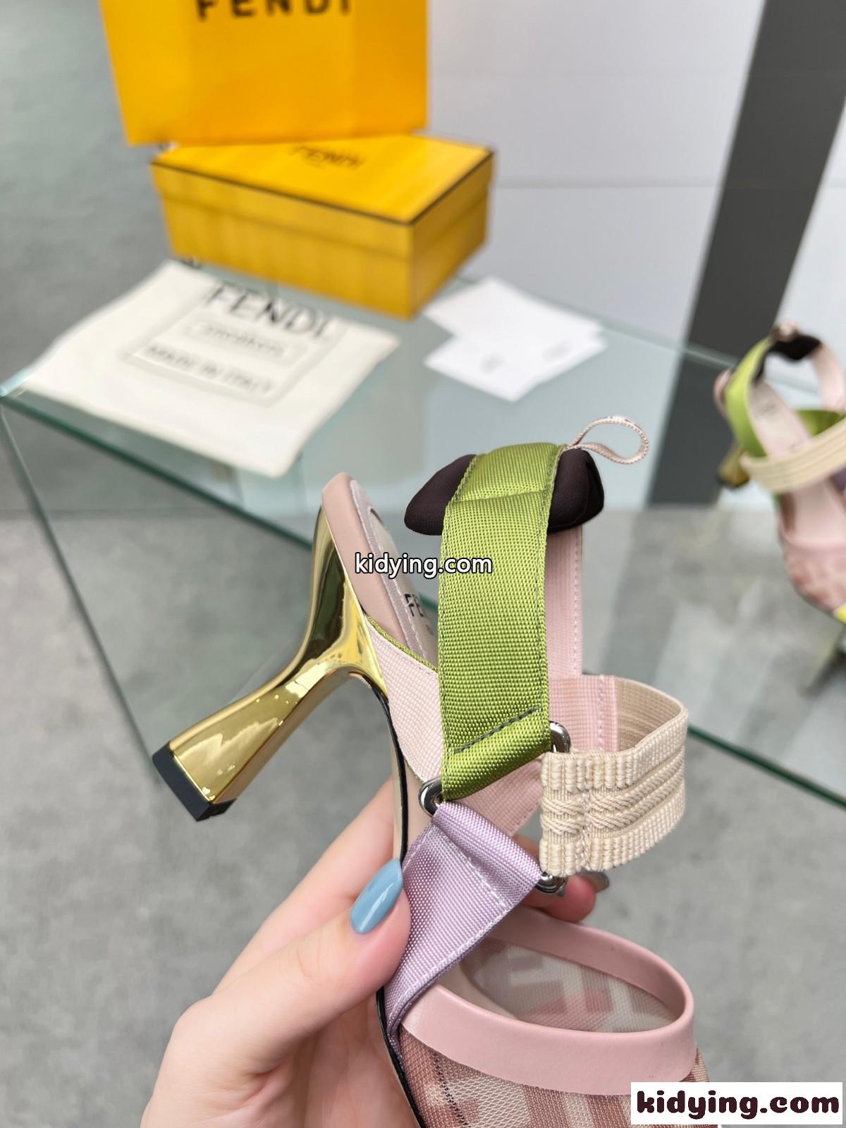 女性らしい ハイヒール スリングバックパンプス フェンディ サンダル コピー レディース-4