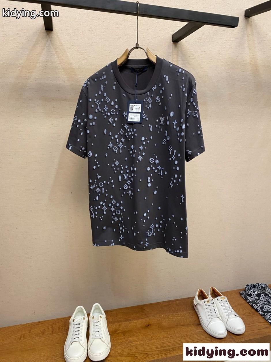 モノグラム ショートスリーブTシャツ ルイ・ヴィトン Tシャツ コピー ブラック-1