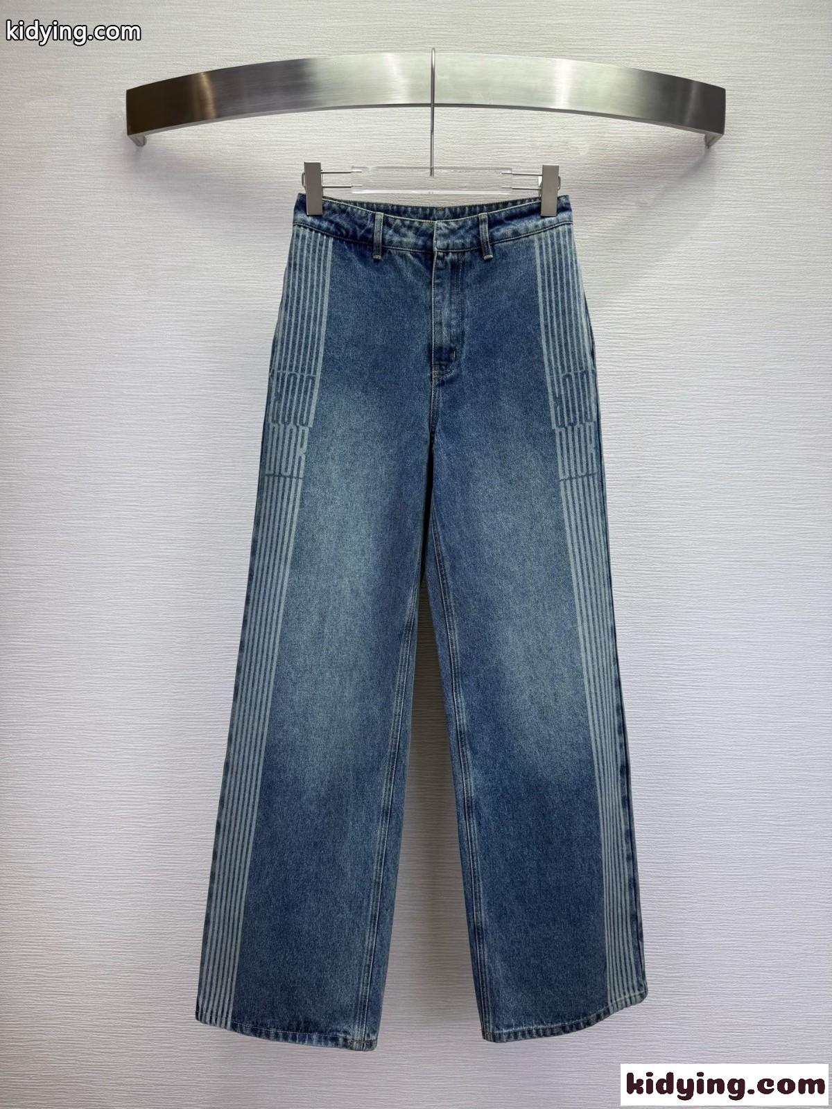 DiorAlps フレアジーンズ クリスチャン・ディオール ジーンズ コピー デニムパンツ ブルー-0