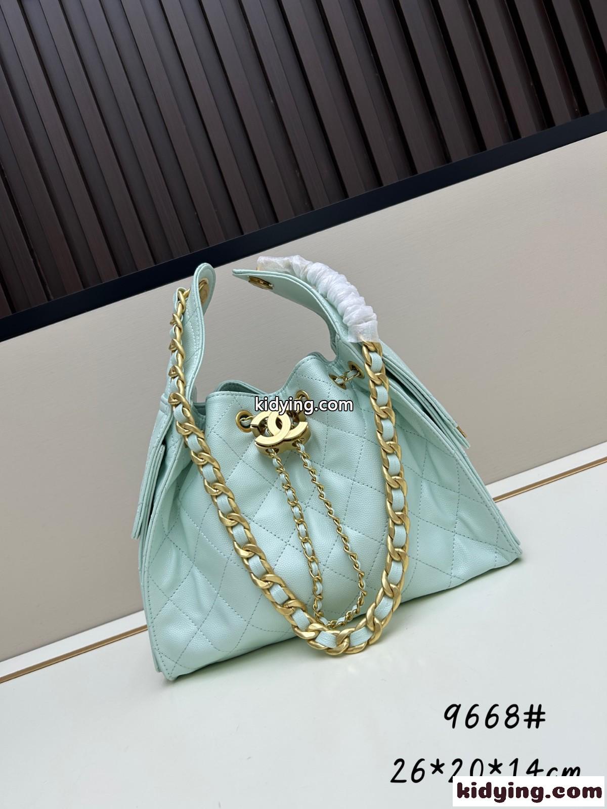 CHANEL25 ホーボーバッグ スモール シャネル バッグ コピー グリーン-1