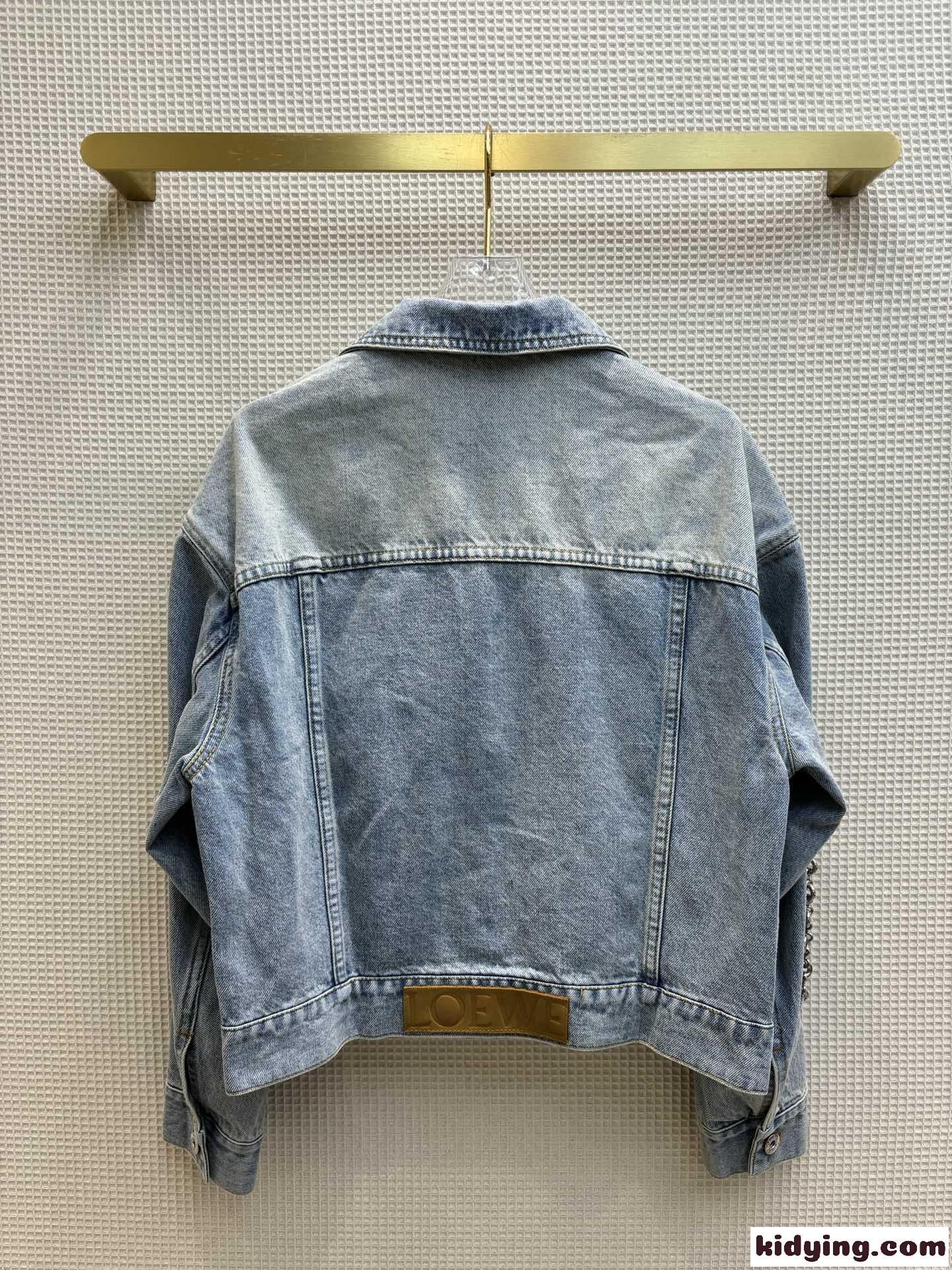 チェーン付き デニムジャケット ロエベ ジャケット コピー レディース-3