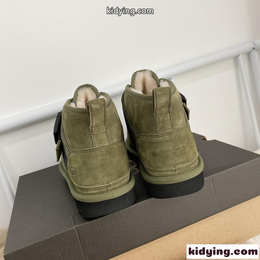 人気◆UGG Neumel Snapback ニューメル スナップバック ブーツ 偽物 グリーン-3