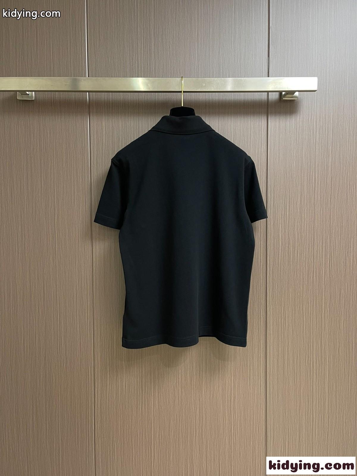 カジュアル ロゴ入り コットンピケ ポロシャツ バーバリー Tシャツ コピー 半袖-0