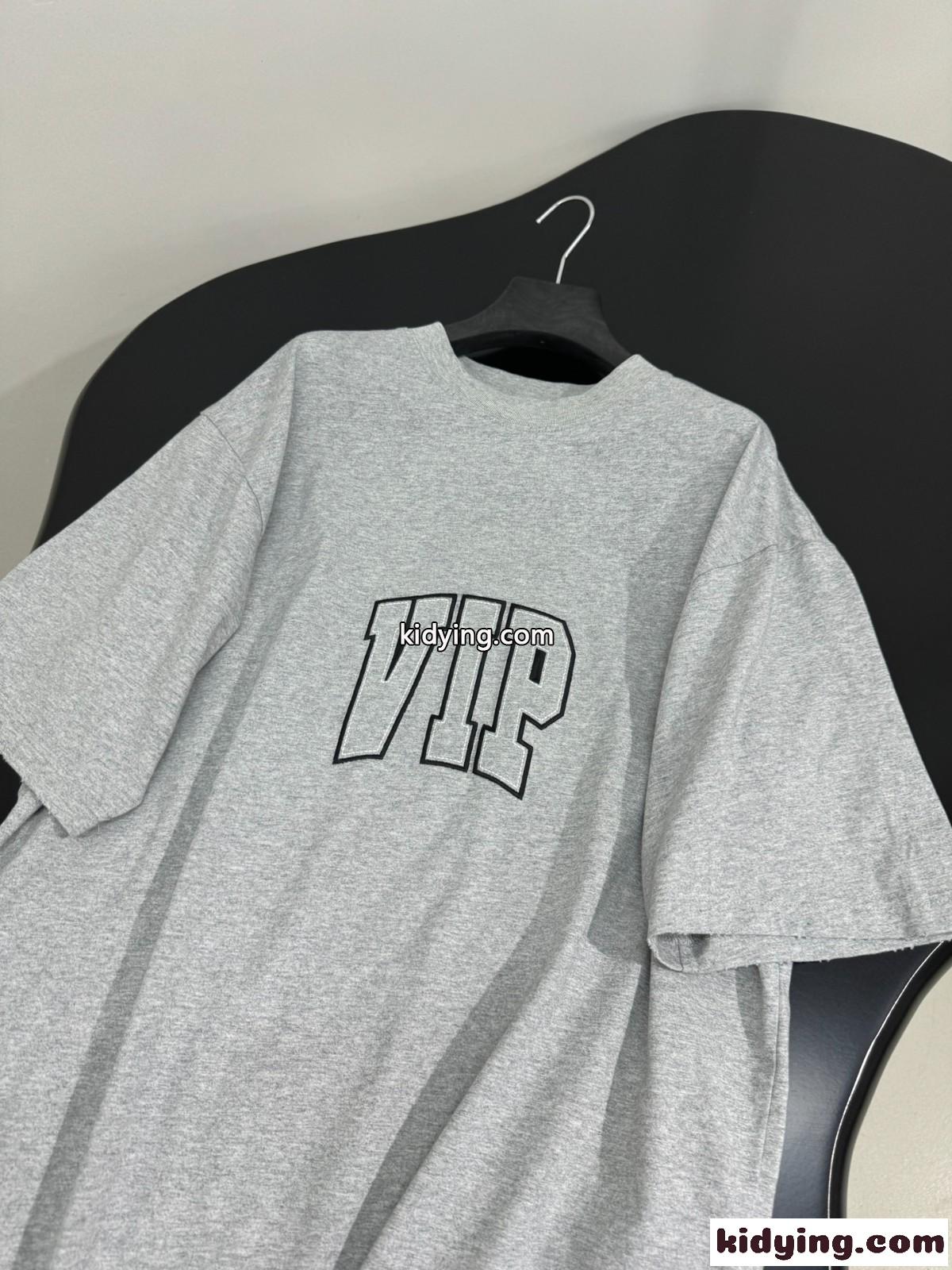ユニセックス バレンシアガ Tシャツ コピー オーバーサイズ 半袖Tシャツ グレー-2