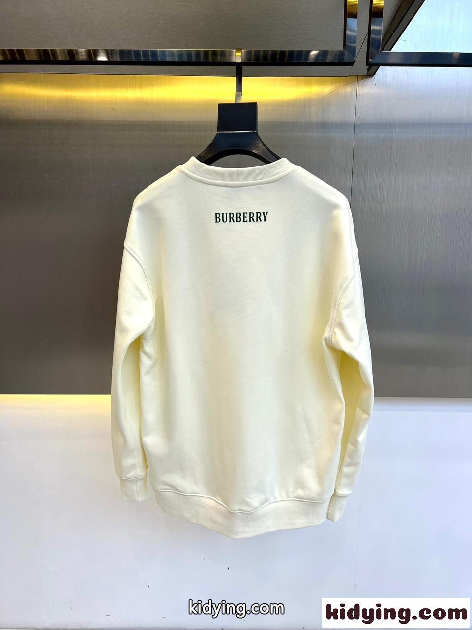 カジュアル プリント コットン スウェットシャツ バーバリー Tシャツ コピー ベージュ-4