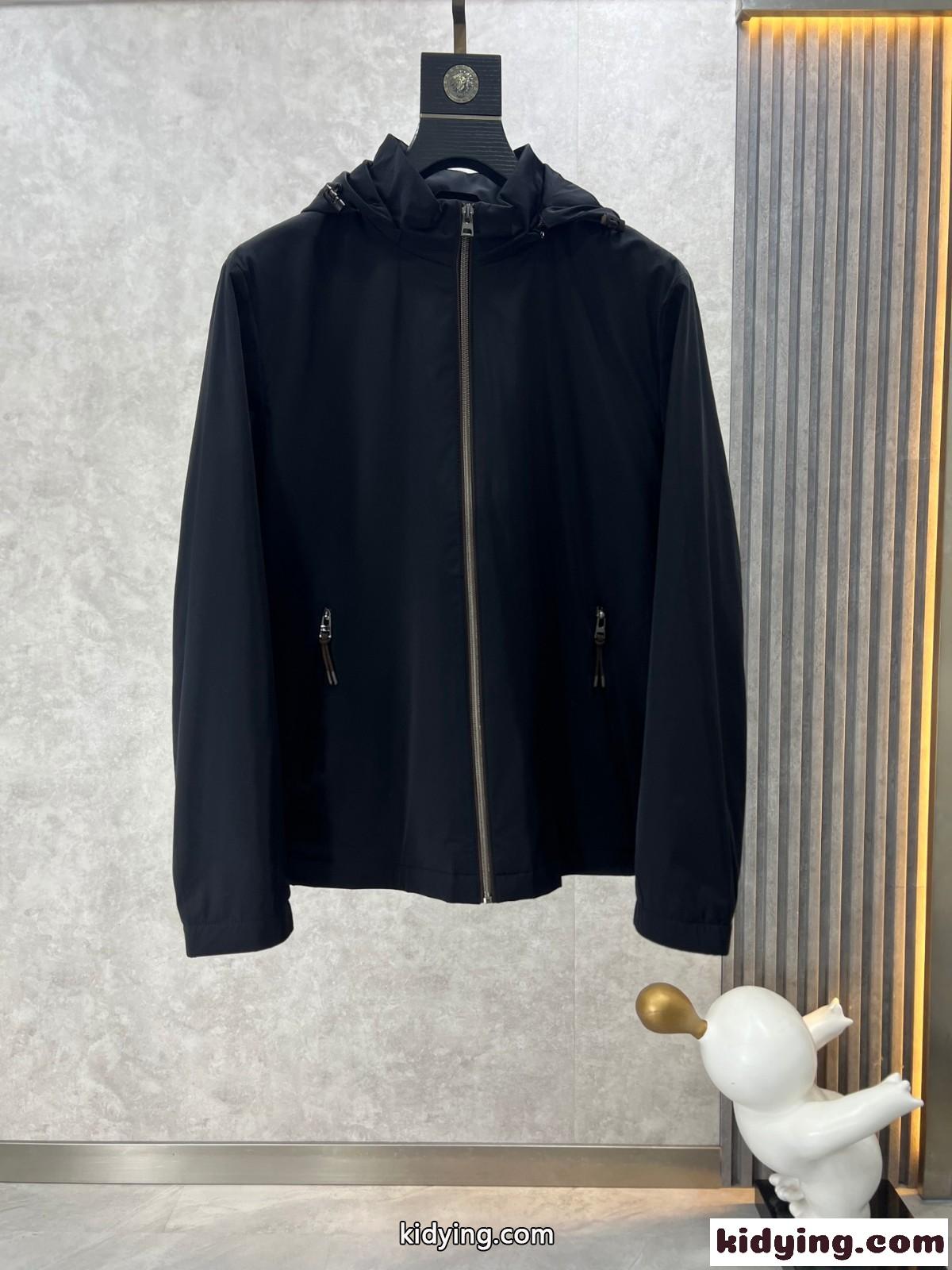 カジュアル 上品 エルメネジルド・ゼニア ジャケット コピー メンズ ブラック-0